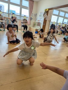 ８月のお誕生会がありました（３、４、５歳児）