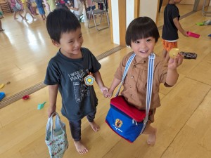 ８月のお誕生会がありました（３、４、５歳児）