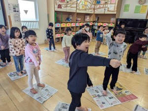 １月のお誕生会がありました（３、４、５歳児）