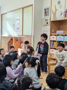 １月のお誕生会がありました（３、４、５歳児）