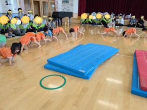 保育公開がありました（３歳児すみれ組）