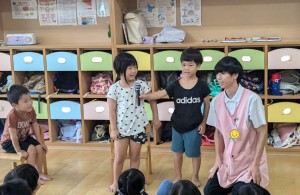 ８月のお誕生会がありました（３・４・５歳児）