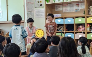 ８月のお誕生会がありました（３・４・５歳児）