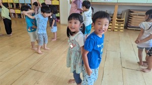 ８月のお誕生会がありました（３・４・５歳児）