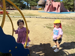 親子遠足がありました（０・１歳児）