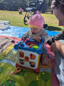 親子遠足がありました（０・１歳児）
