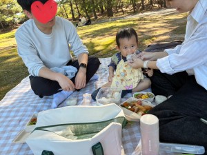 親子遠足がありました（０・１歳児）