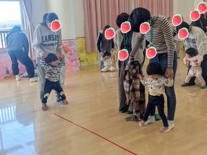 保育公開がありました（１歳児もも組）
