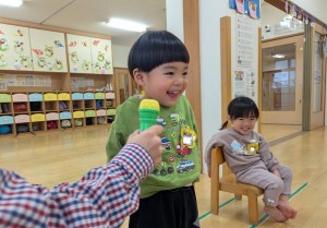誕生会がありました（０・１・２歳児）