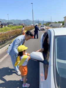 春の交通安全指導がありました！！