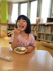 おやき作りをしました！（５歳児さくらぐみ）