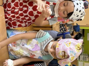笹巻き作りをしました！！（5歳児🌸さくらぐみ）